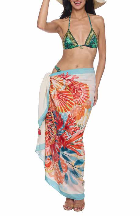 RANEES Pareo Convertible Midi Cover-Up Dress