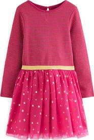 Mini Boden Kids' Twirly Metallic Dress