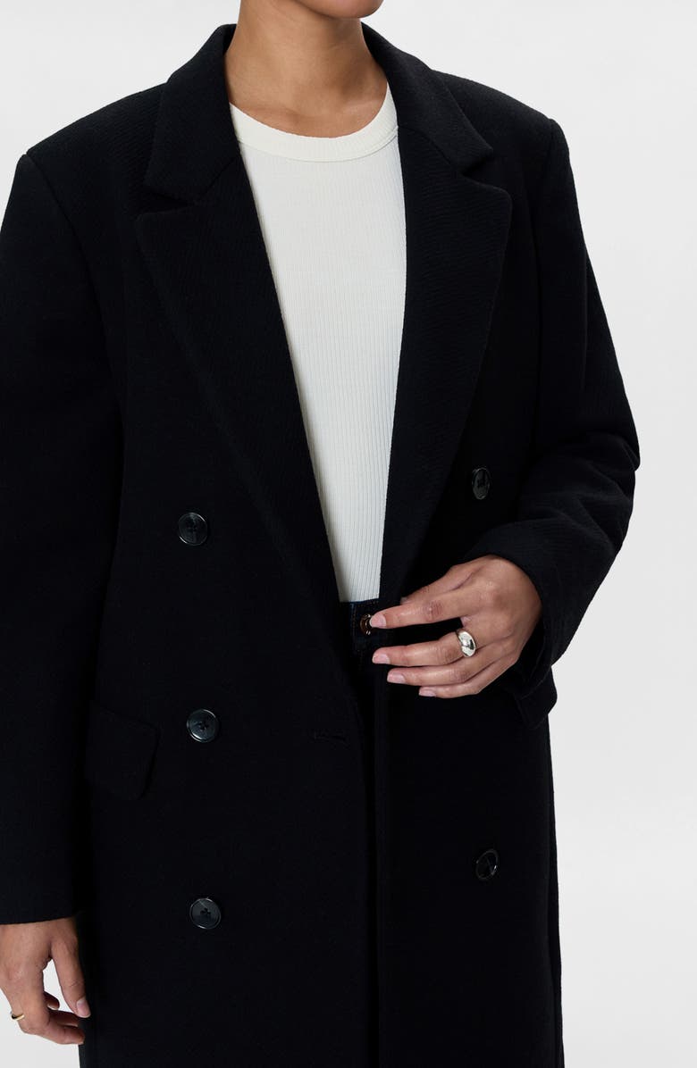 Pistola Prescott Double Breasted Wool Blend Coat, Alternate, color, 