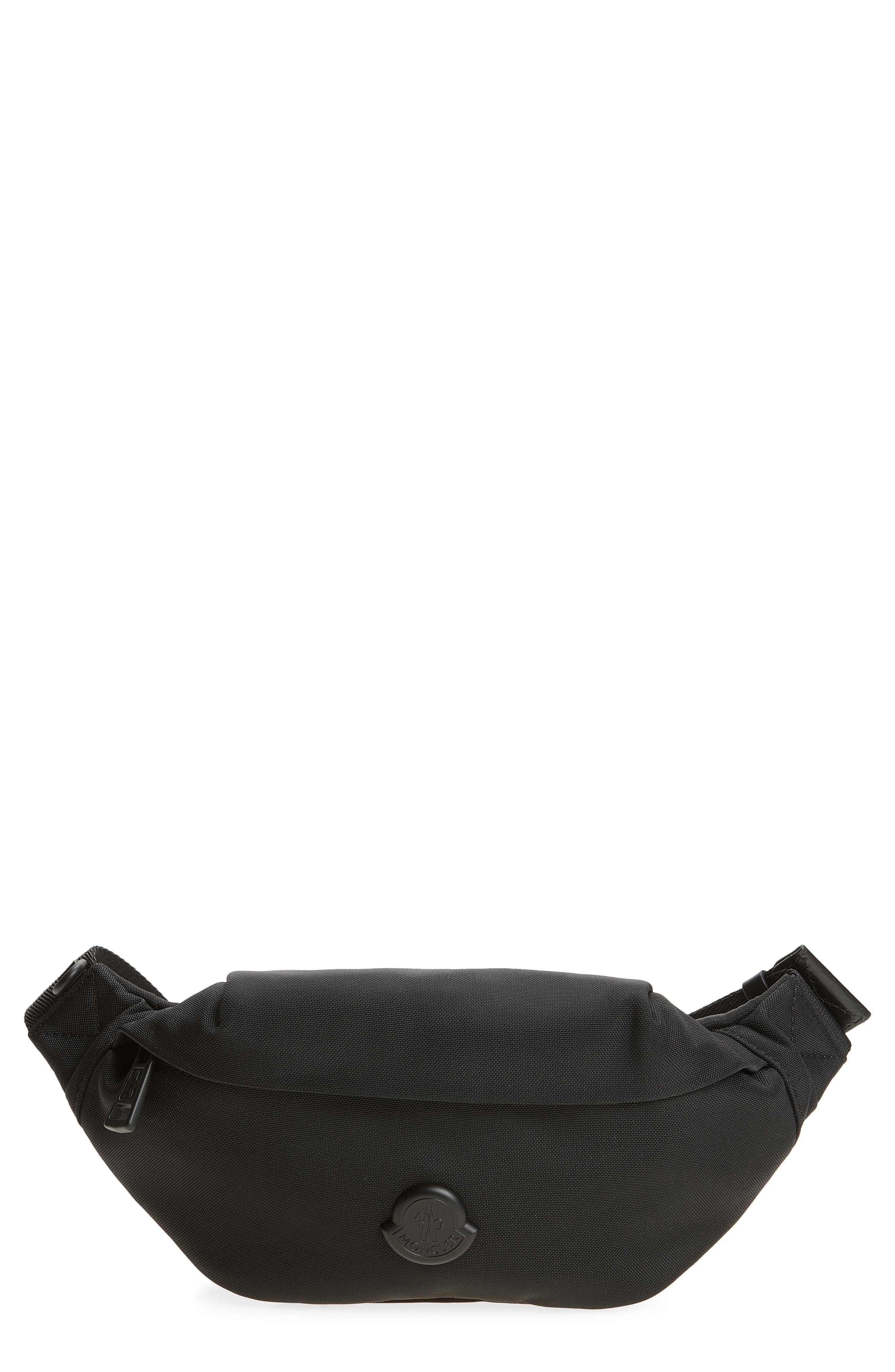 Moncler Small Durance Belt Bag, Main, color, Black