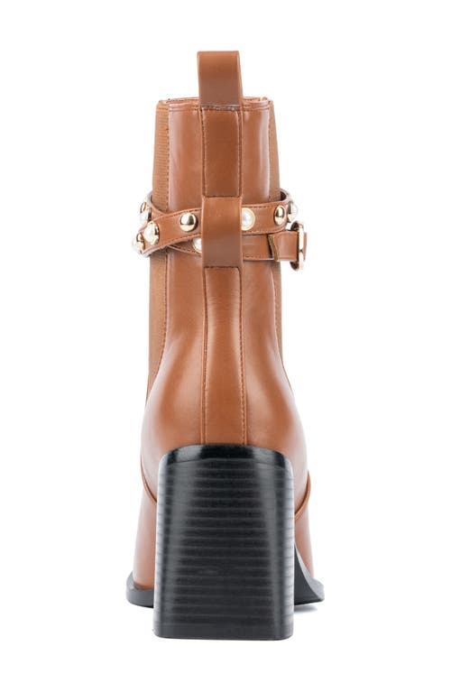 Torgeis Ivy Studded Chelsea Boot In Cognac