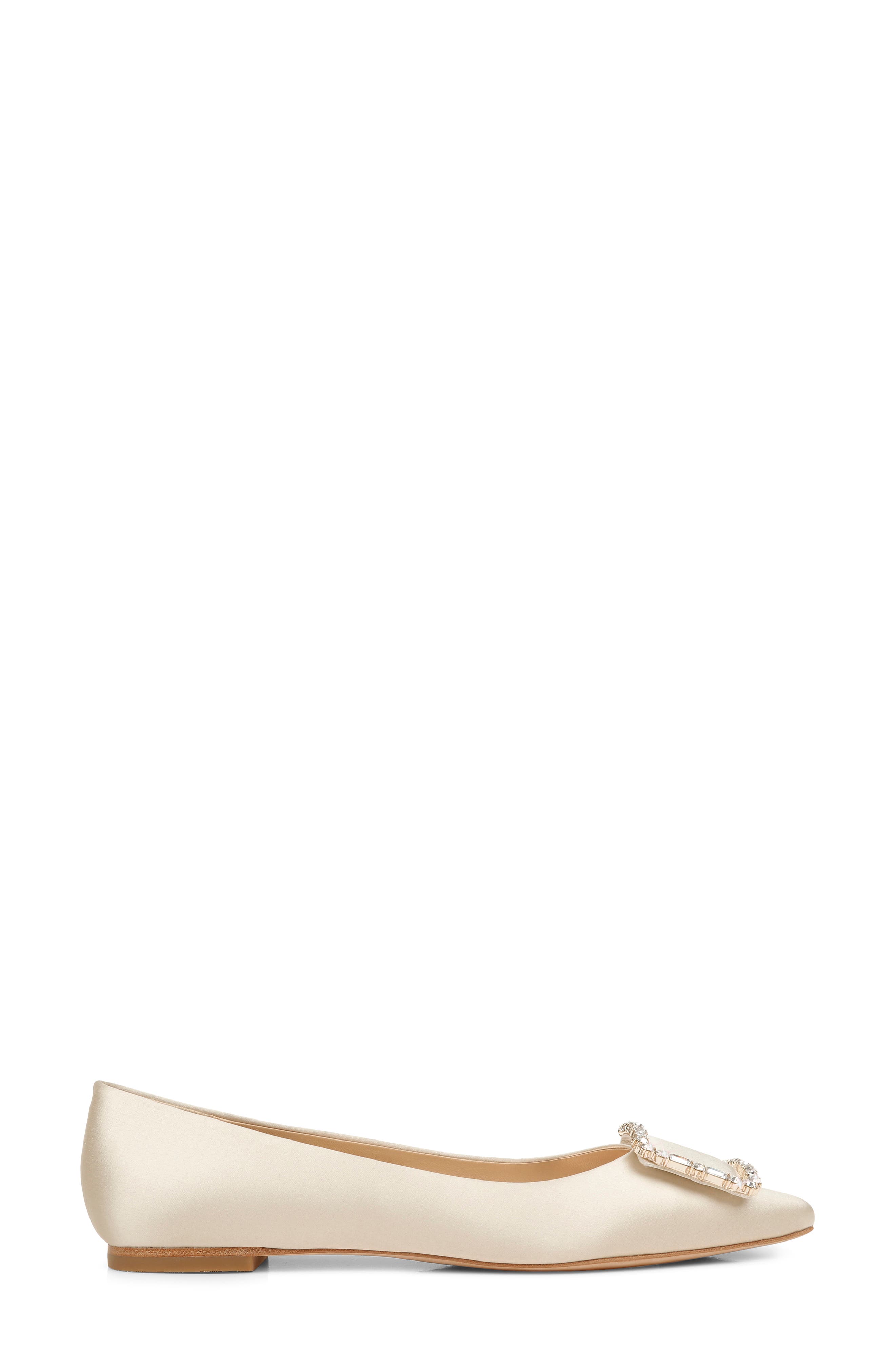 Dyanne Flat, Alternate, color, IVORY SATIN
