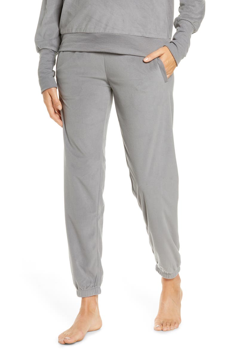 Velour Sweatpants, Main, color, CHARCOAL