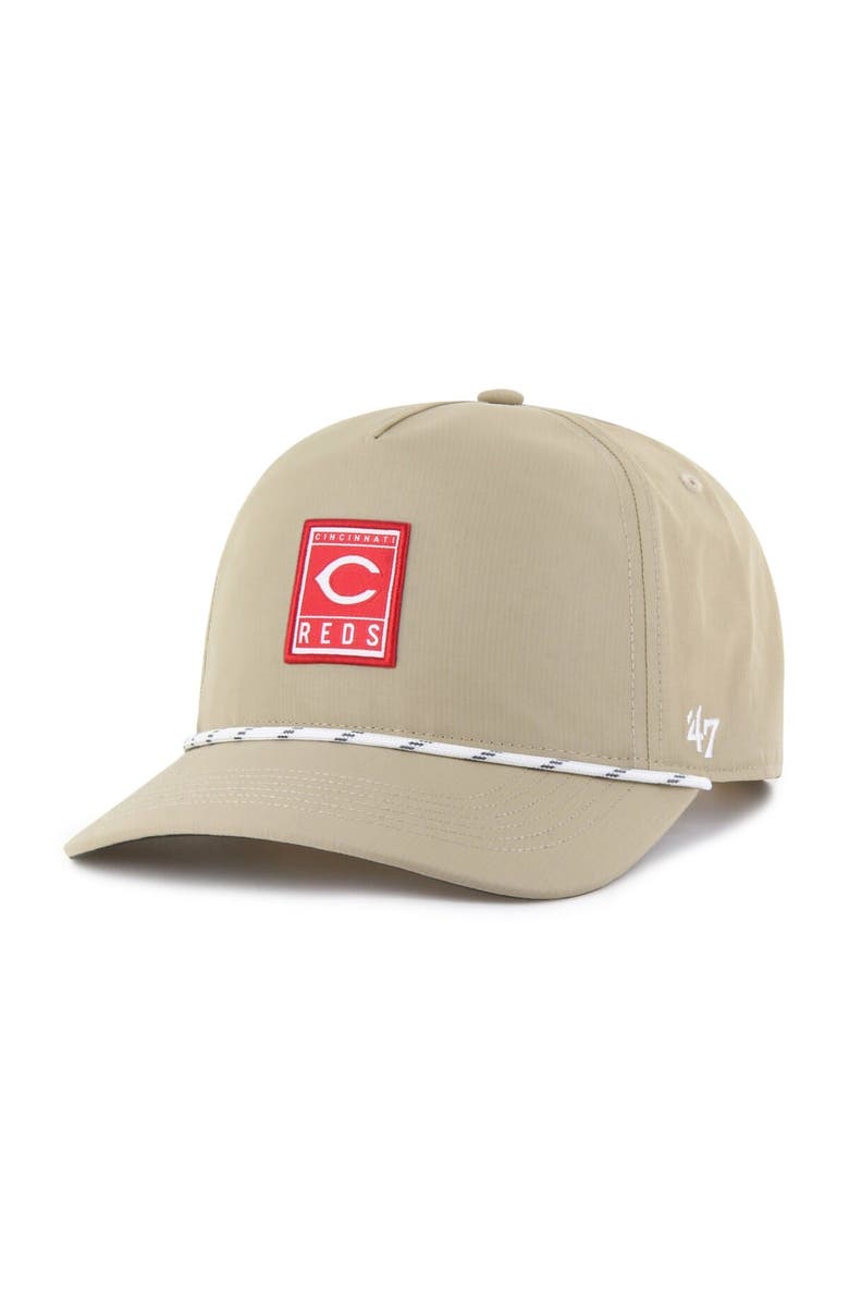 '47 Men's '47 Khaki Cincinnati Reds Cozumel Hitch Adjustable Hat, Main, color, Khaki