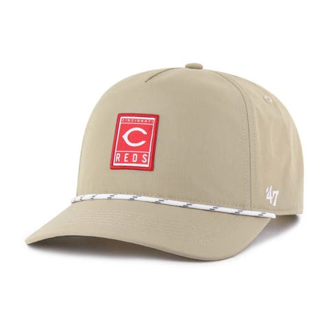 Men's '47 Khaki Cincinnati Reds Cozumel Hitch Adjustable Hat