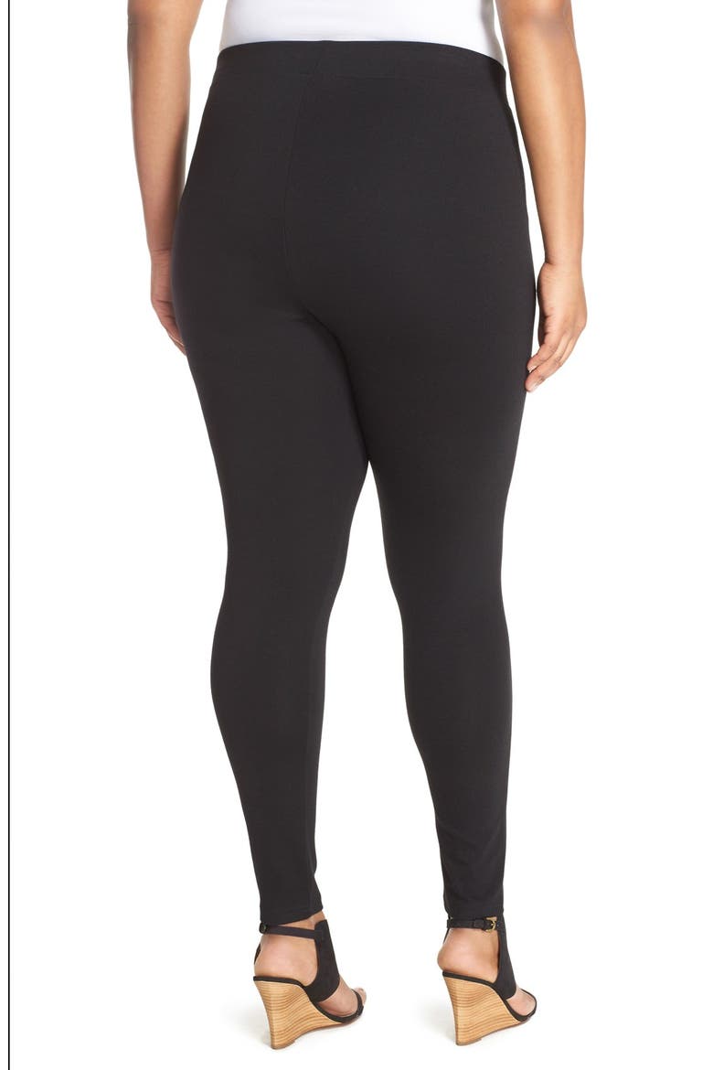 Ponte Leggings, Alternate, color, BLACK