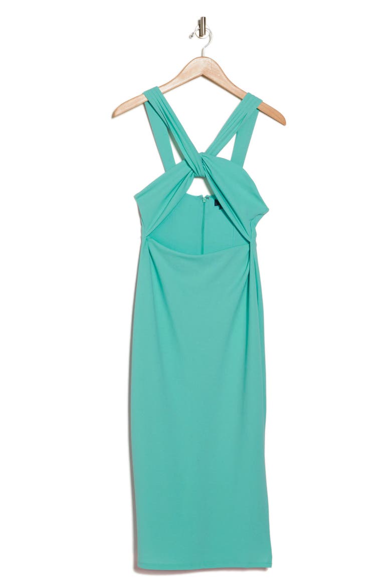 Doina Cutout Detail Sheath Midi Dress, Alternate, color, COCKATOO