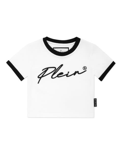 Cropped T-shirt Round Neck Ss Signature Girl