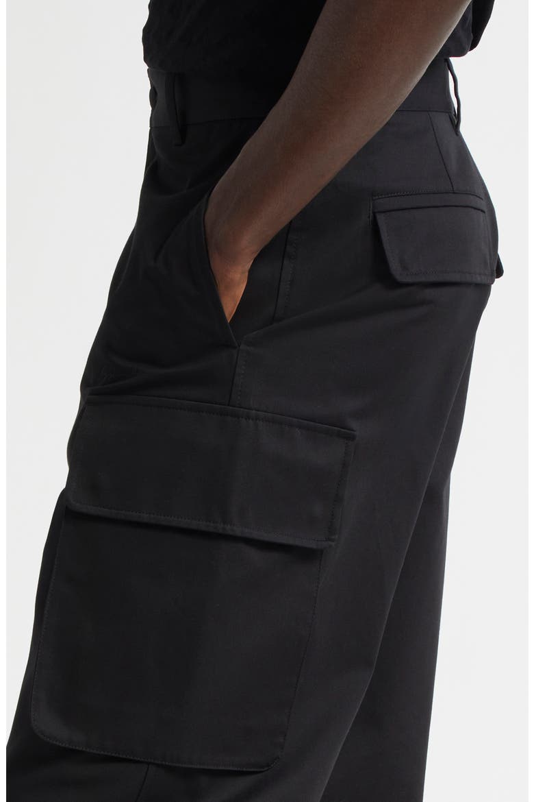 Cotton Cargo Pants, Alternate, color, BLACK