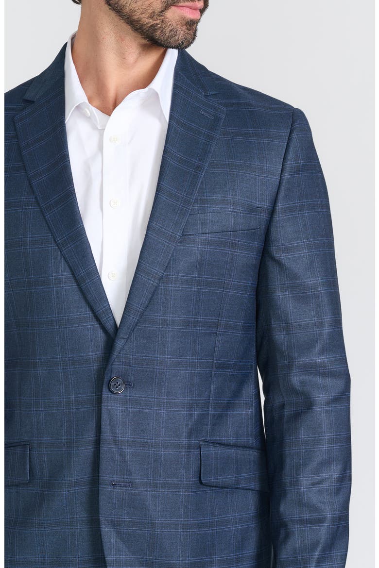 Hoxton Plaid Suit, Alternate, color, NAVY