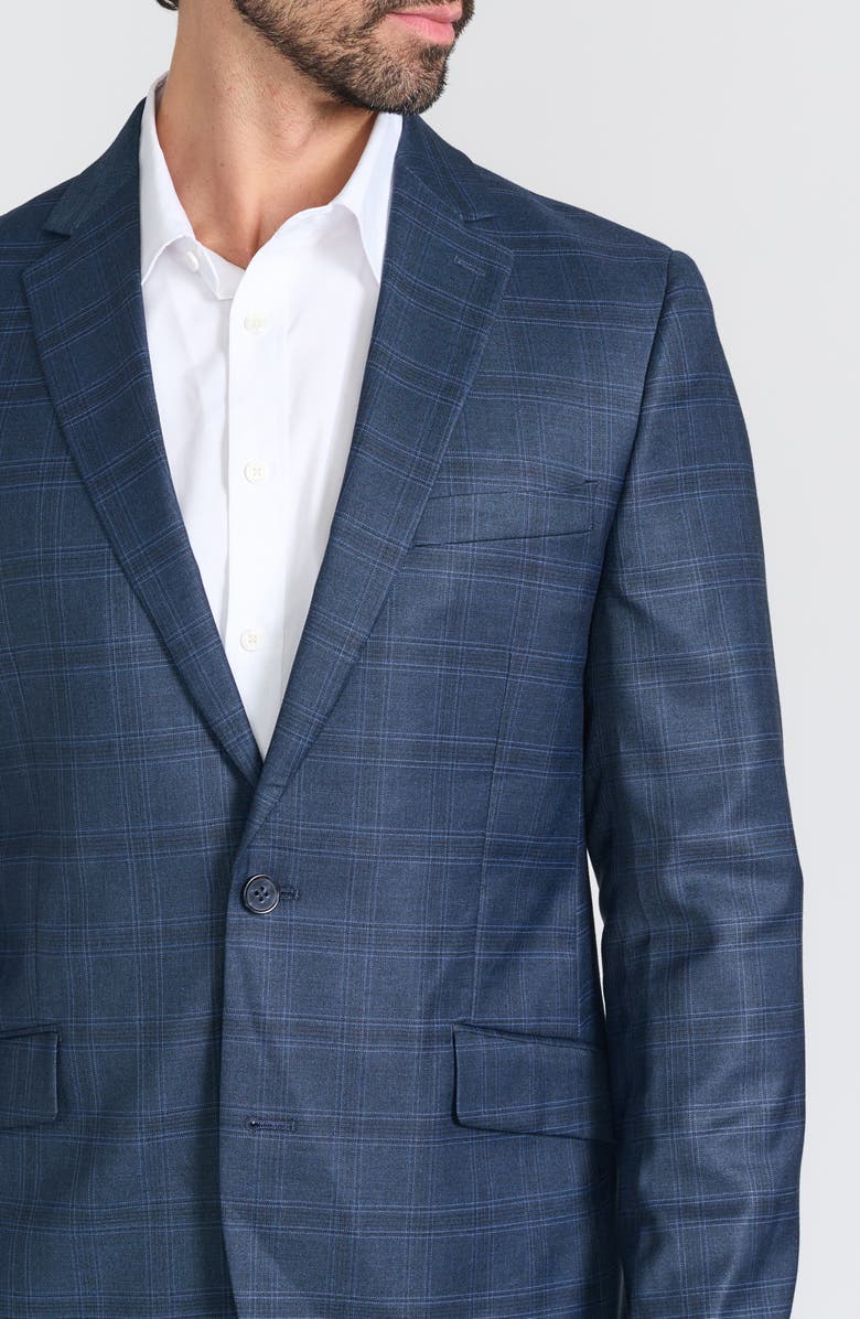 SAVILE ROW CO Hoxton Plaid Suit, Alternate, color, Navy