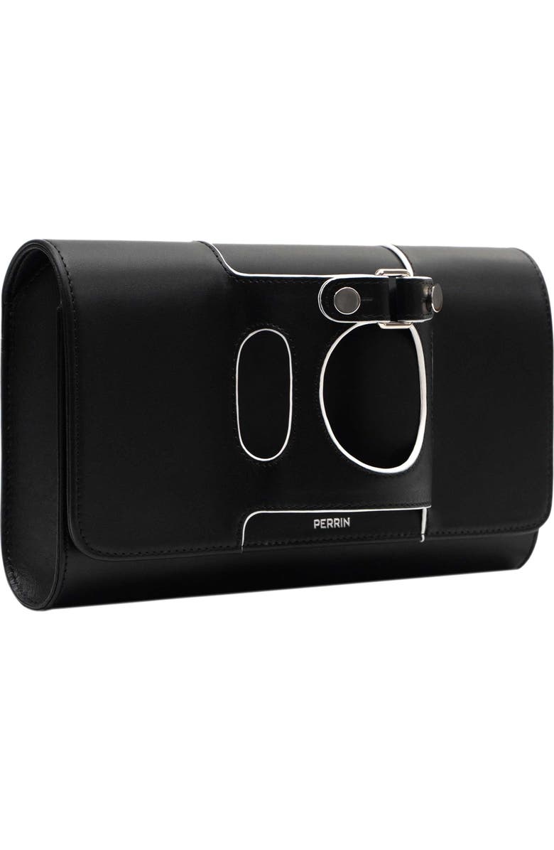 PERRIN PARIS Le Rond Clutch, Alternate, color, Black / White