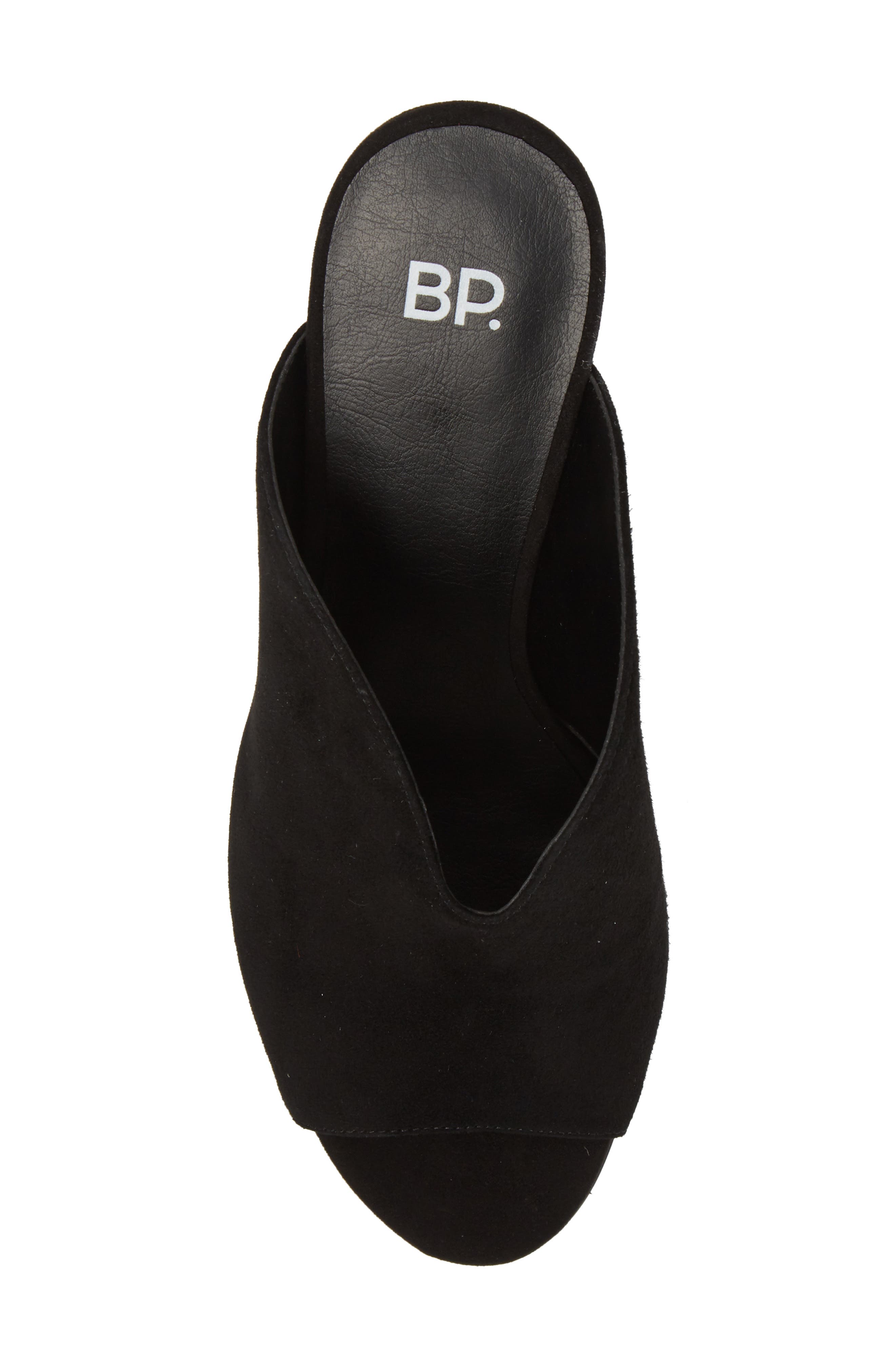 Tonya Open Toe Mule, Alternate, color, BLACK SUEDE