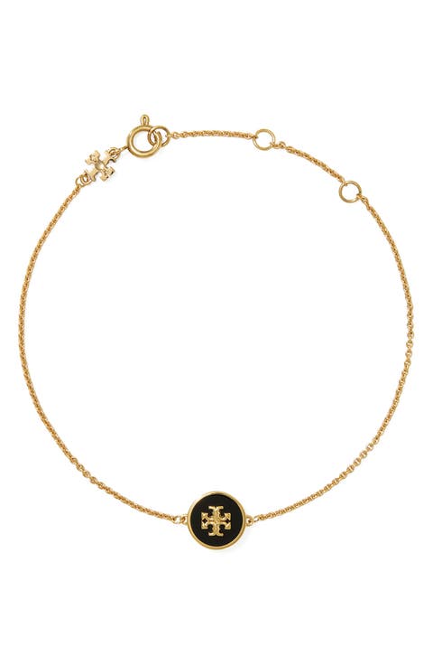 Kira Enamel Pendant Chain Bracelet