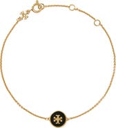 Tory Burch Kira Enamel Pendant Chain Bracelet