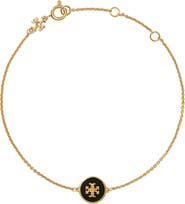 Tory Burch Kira Enamel Pendant Chain Bracelet