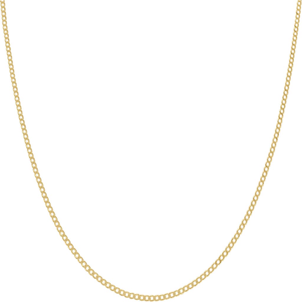 Fuzion Creations 14k Gold Curb Chain Necklace In Yellow