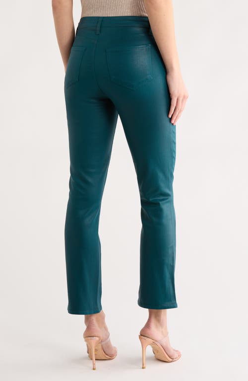 L'agence Tati High Waist Ankle Micro Bootcut Jeans In Green