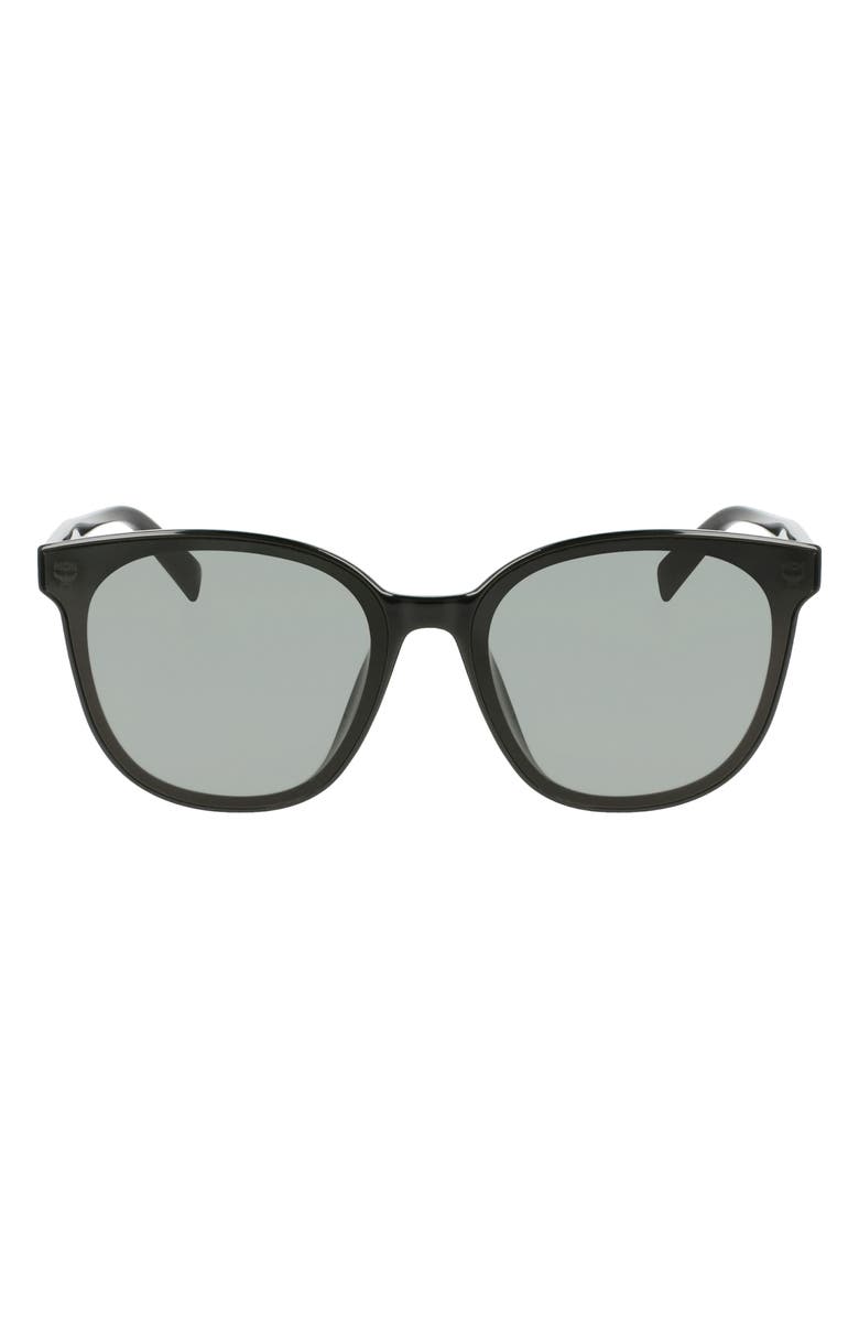MCM 66mm Simple Logo Modified Rectangle Sunglasses, Main, color,