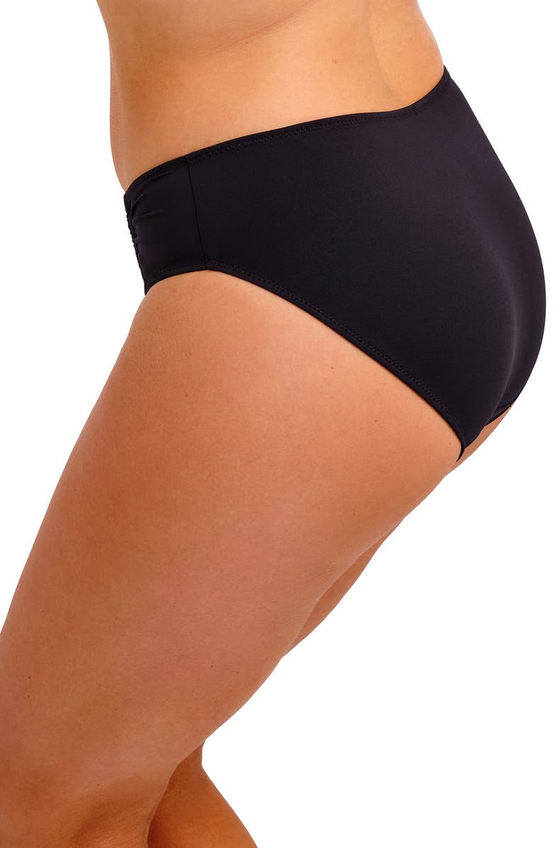 Fantasie Merissa Mid Rise Bikini Bottoms, Alternate, color, Black