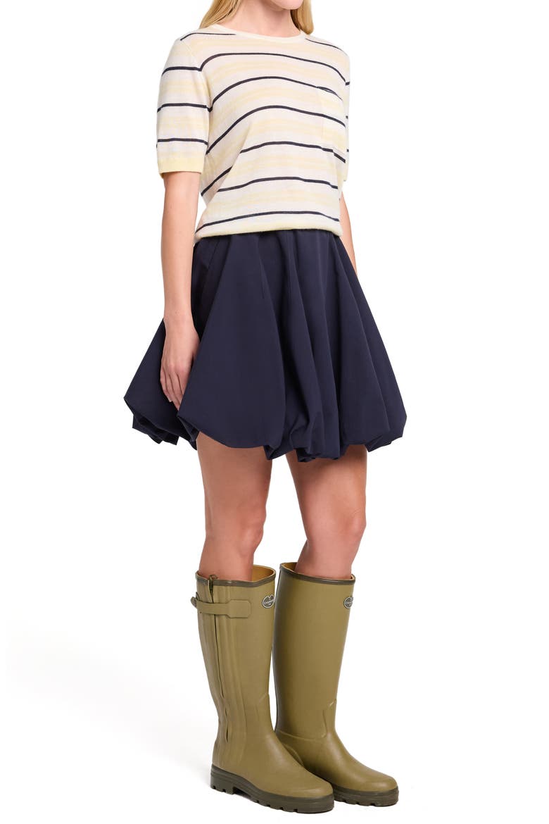 Julia Bubble Hem Skirt, Alternate, color, MIDNIGHT