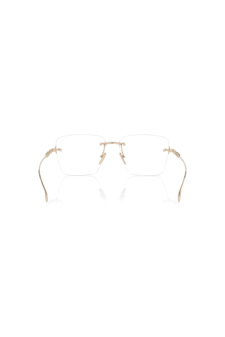 54mm Rectangle optical glasses, Alternate, color, Gold