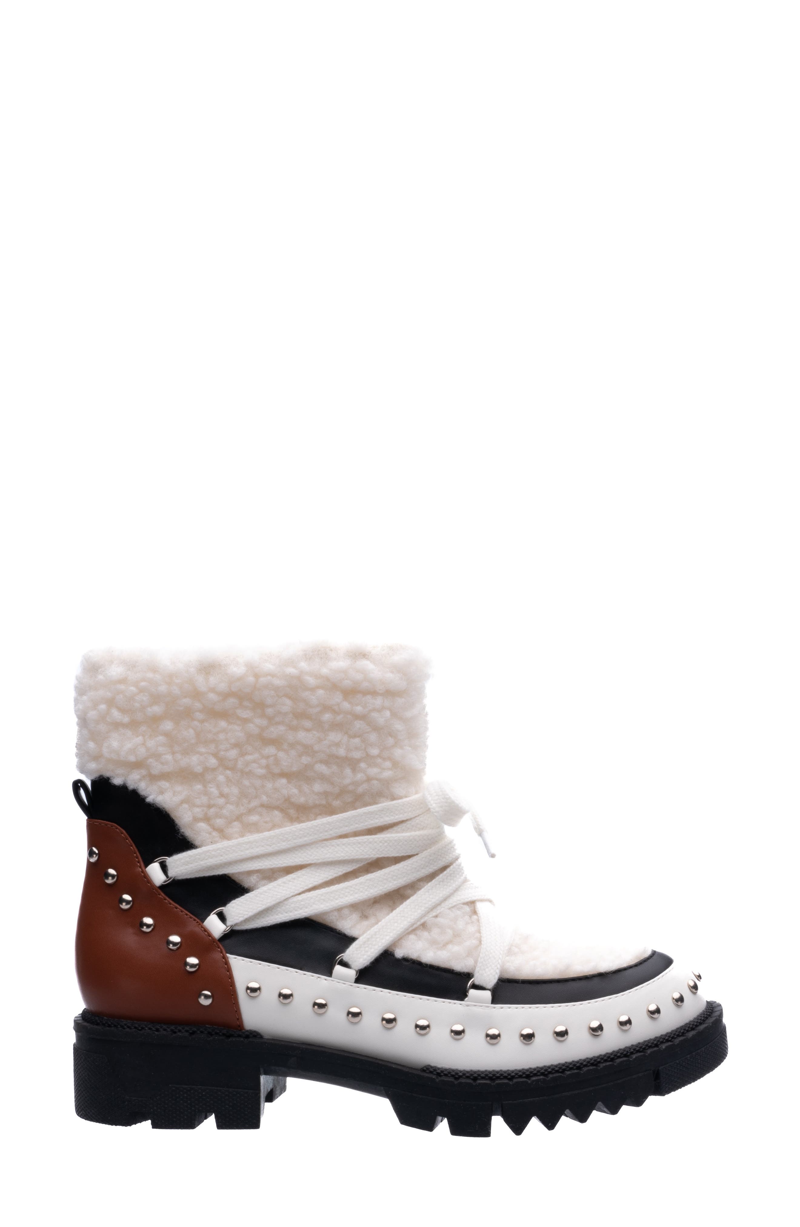 Snowball Faux Shearling Lug Sole Bootie
