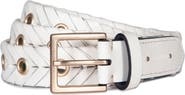 AllSaints Woven Leather Eyelet Belt
