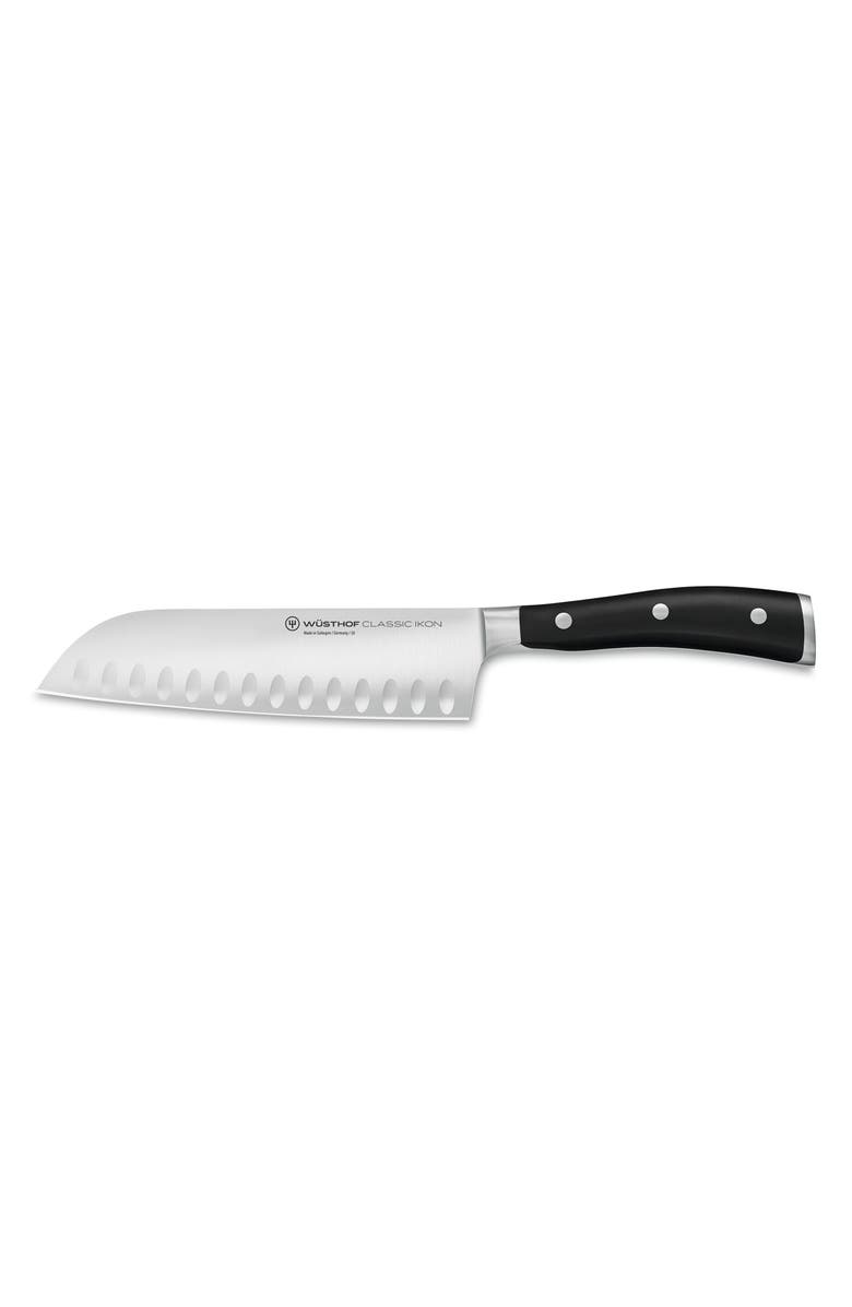 Wüsthof 'Classic Ikon' Santoku Knife, Main, color, Black