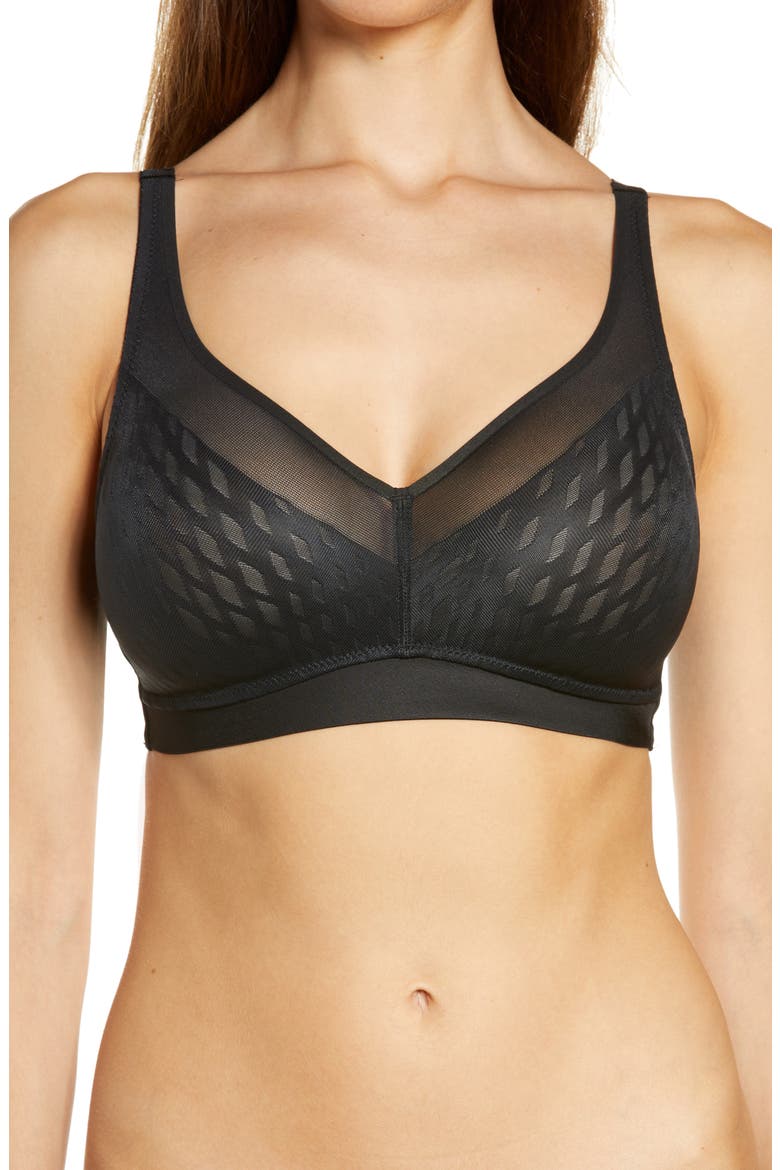 Elevated Allure Wireless Bra, Main, color, BLACK