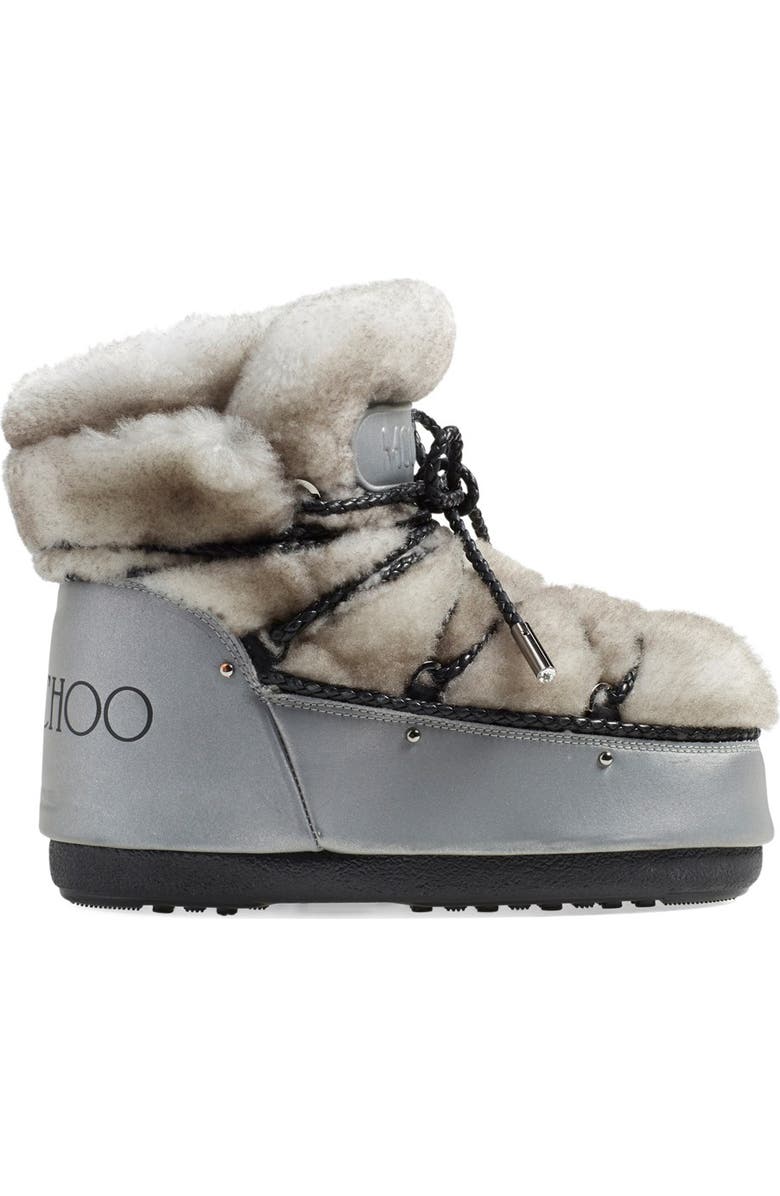 Moon Boot<sup>®</sup> Jimmy Choo Genuine Shearling Moon Boot<sup>®</sup>, Alternate, color,