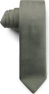 BOSS Grid Silk Blend Tie