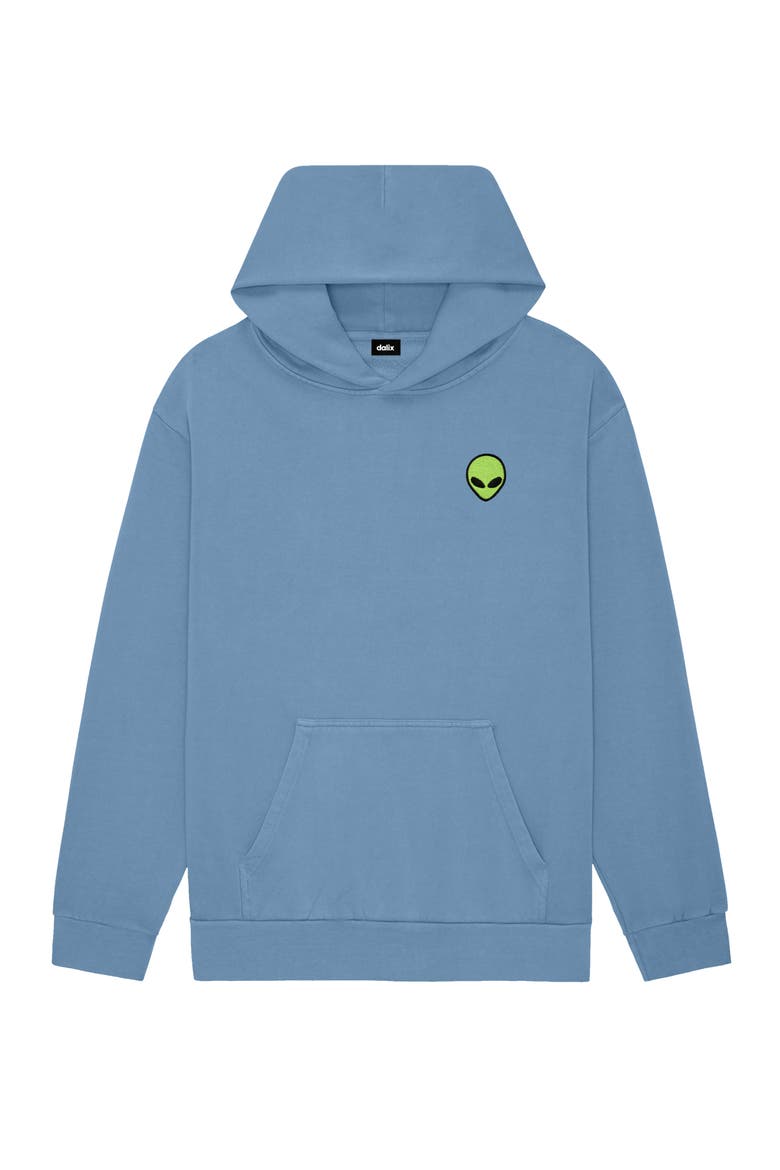 Alien Midweight Relaxed Hoodie, Main, color, Pebble Blue