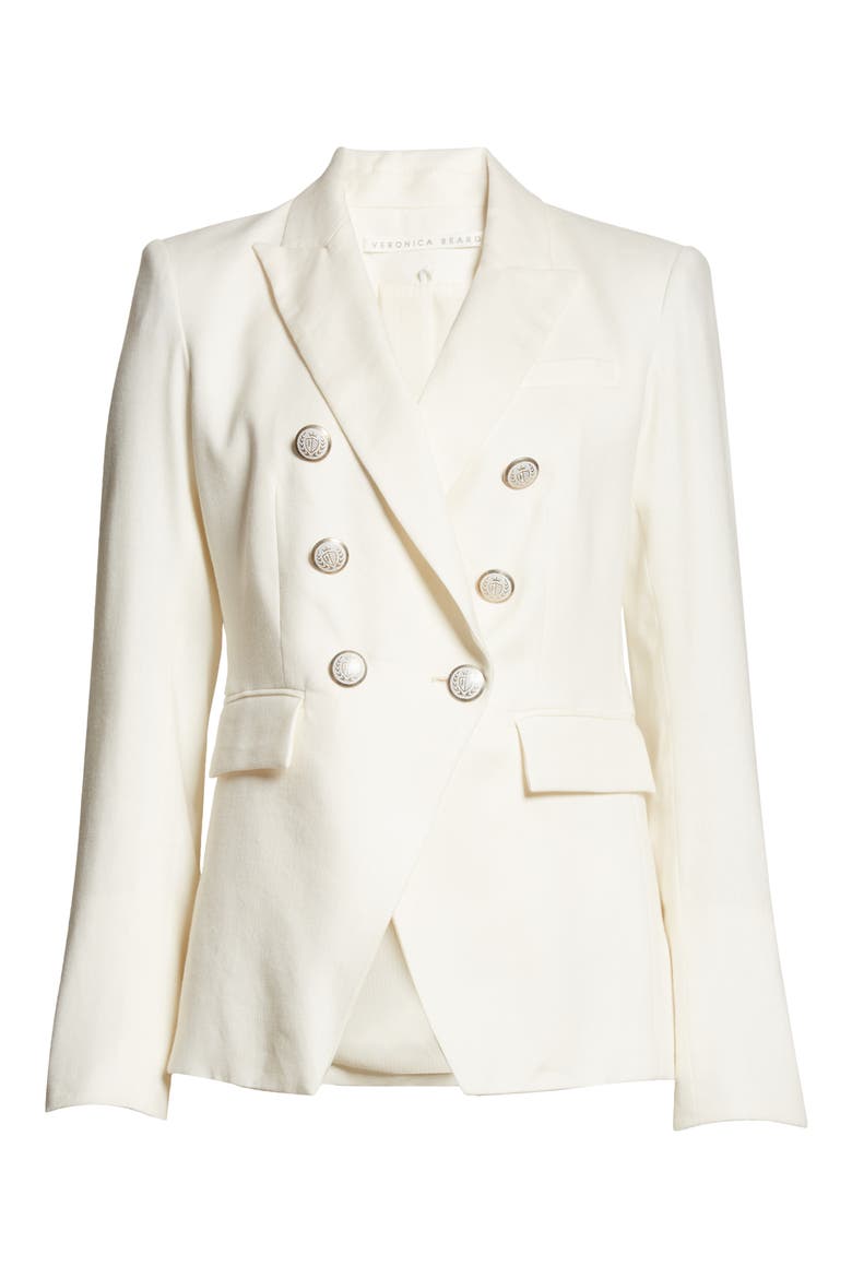 Miller Linen Blend Dickey Jacket, Main, color, WHITE