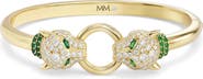 Melinda Maria Jaguar Cubic Zirconia Cuff Bracelet