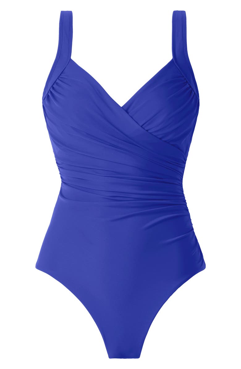 Miraclesuit<sup>®</sup> Sanibel Underwire One-Piece Swimsuit, Alternate, color, Delphine Blue