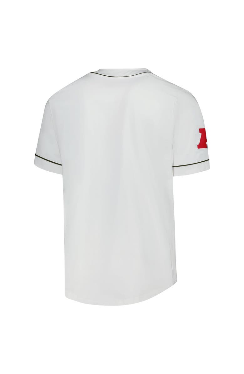 STARTER Men's Starter  White Cleveland Browns Relay Vintage Full-Button Baseball Jersey, Alternate, color, White