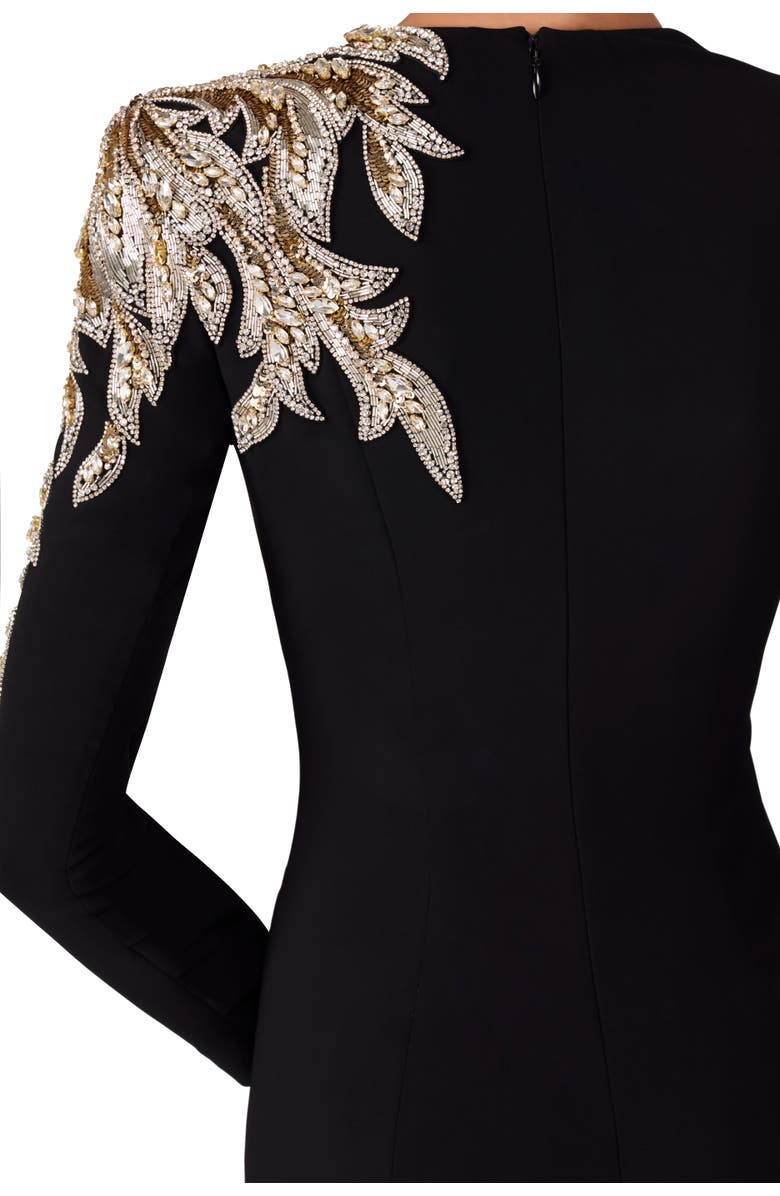 Jenny Packham Honor Sequin-Embellished Maxi Gown, Alternate, color, Liquorice
