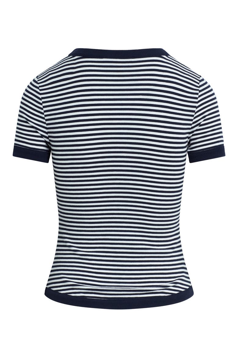 The Foundation Stripe T-Shirt, Alternate, color, NAVY/ WHITE STRIPE