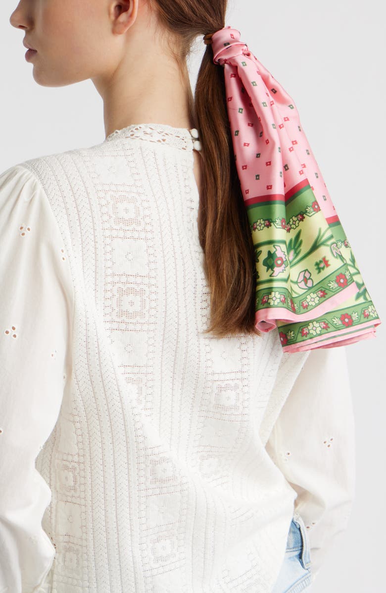 Treasure & Bond Assorted 2-Pack Satin Scarf, Alternate, color, Pink- Green Combo