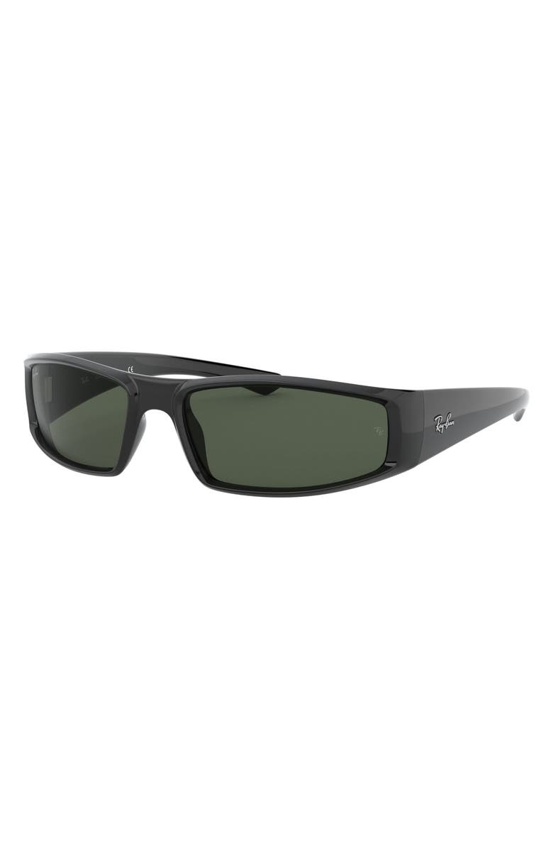 Ray-Ban 58mm Rectangular Wrap Sunglasses, Alternate, color,