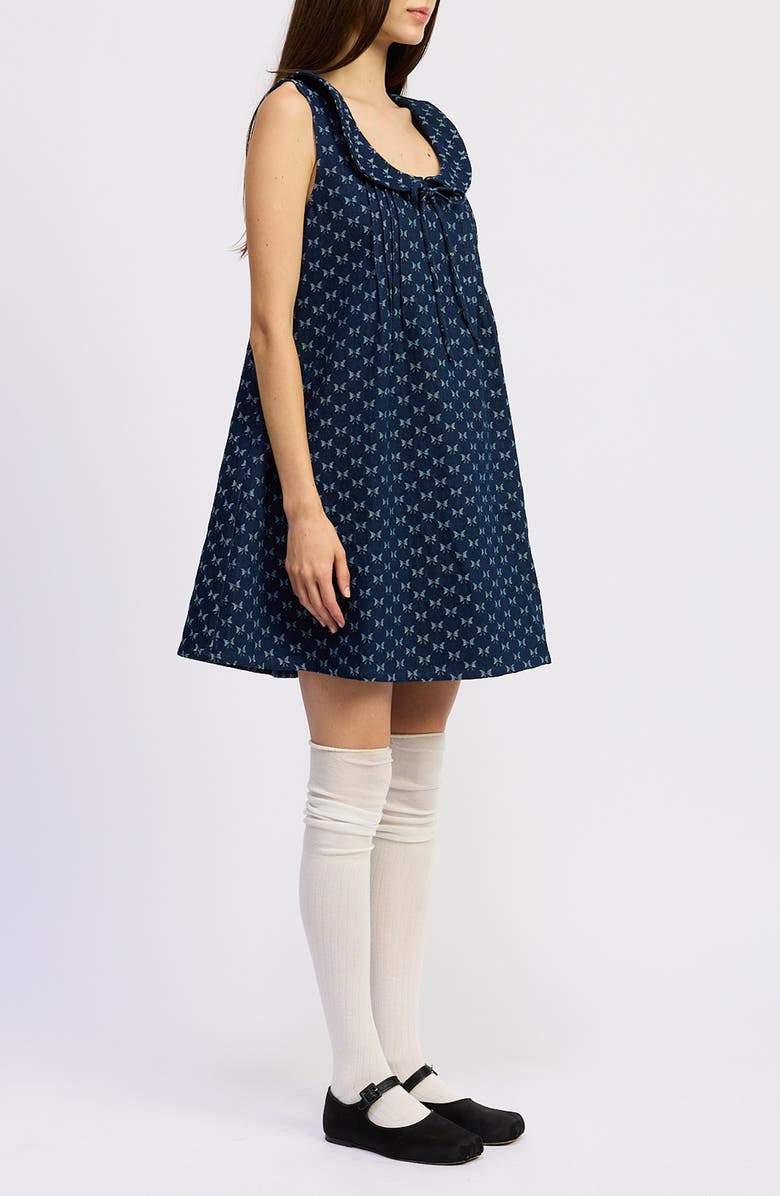 JACQUIE THE LABEL Violet Denim Minidress, Alternate, color, 