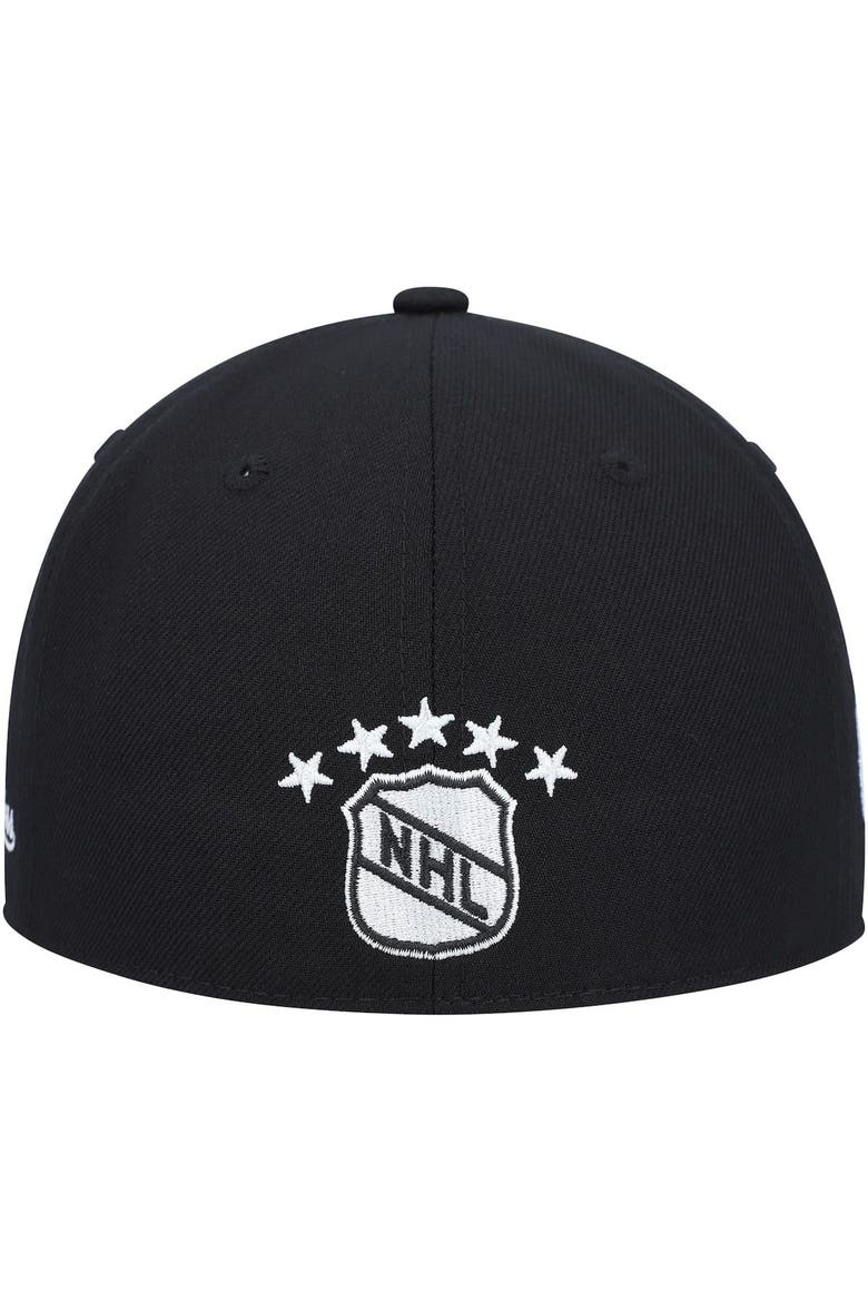 Men's Mitchell & Ness Black Pittsburgh Penguins 25 Years Vintage Fitted Hat, Alternate, color, Black