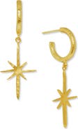Ottoman Hands Northern Star Hoop Earrings