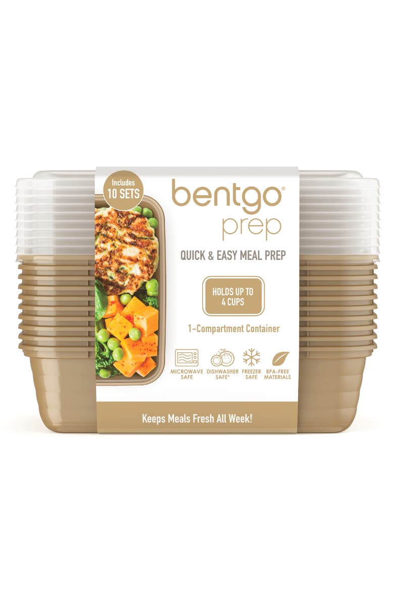 BENTGO Prep 1-Compartment Meal Prep Containers - Gold, Main, color, 