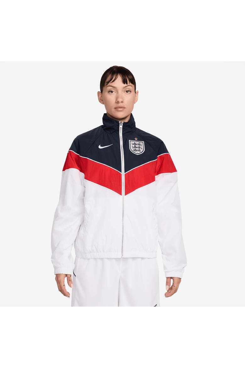 Women's Nike White England National Team Windrunner UV Woven Full-Zip Jacket, Main, color, White