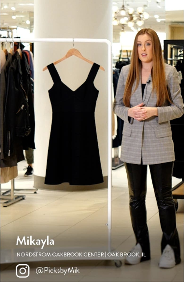 V-Neck Bandage Fit & Flare Minidress, sales video thumbnail