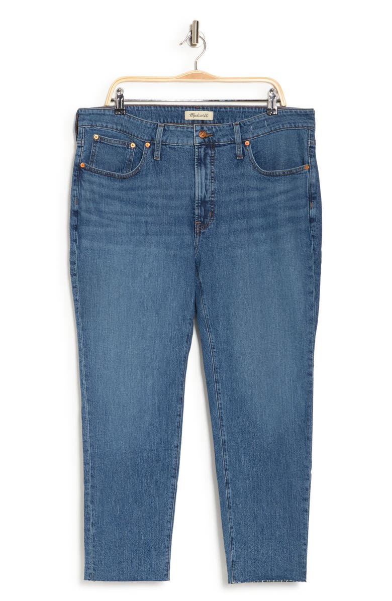 Madewell The Perfect Vintage Raw Hem Crop Jeans, Alternate, color,