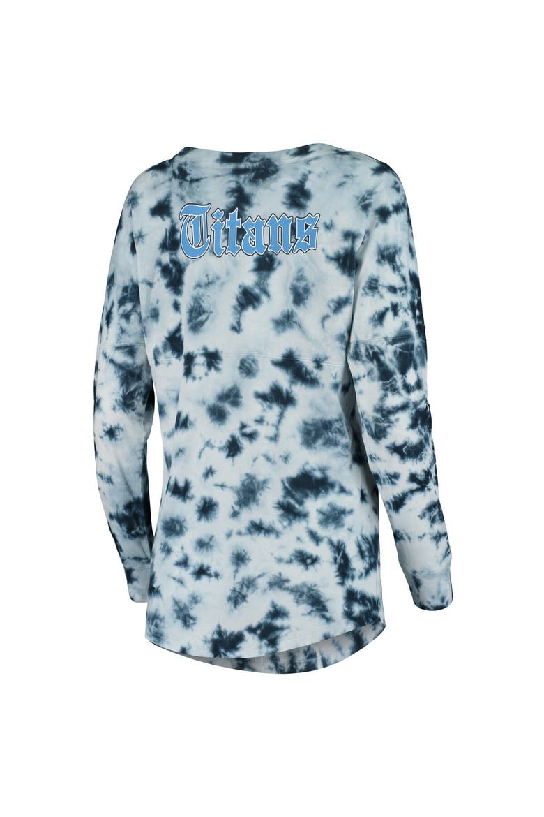 Women's New Era Navy Tennessee Titans Tie-Dye Long Sleeve T-Shirt, Alternate, color, Navy