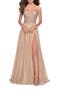 A-line Gown with Sheer Floral Embellished Bodice
